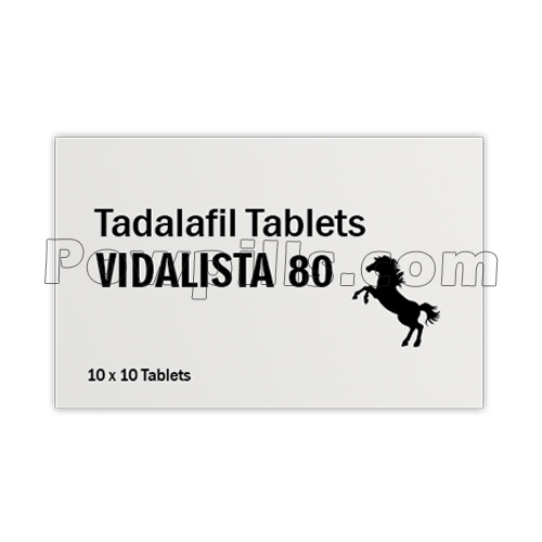 Buy Vidalista 80 Mg (Tadalafil) Online Tablets At Powpills